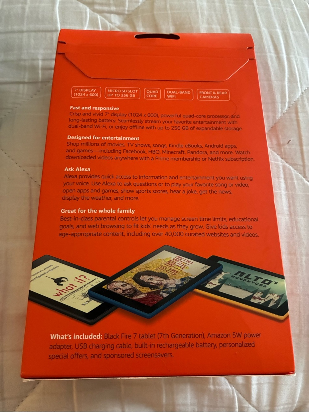Amazon Fire 7 Tablet — Black - Picture 2 of 2
